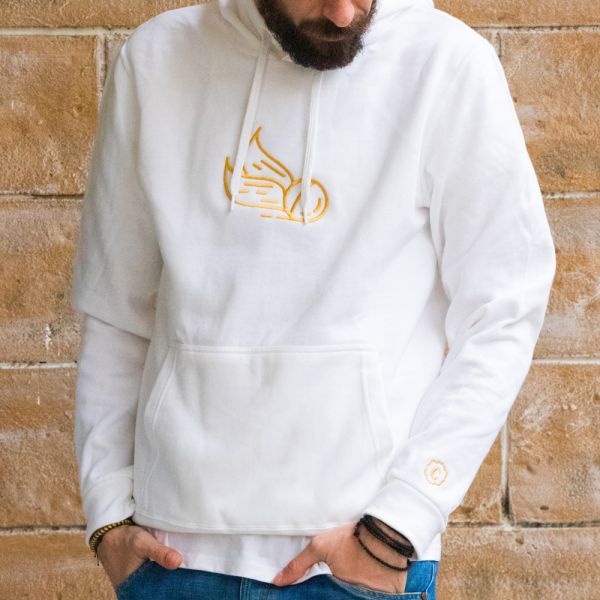 Hoodie with embroidered 
