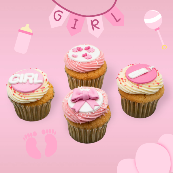 It's a Girl Cupcakes 8/pc