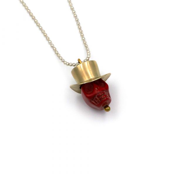 Red Skull necklace