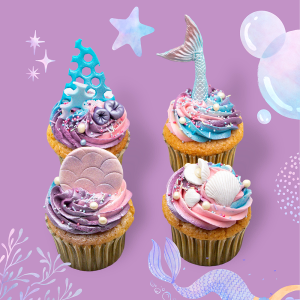 Mermaid Cupcakes 8/τμχ