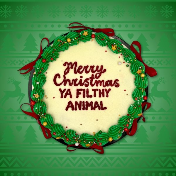 Merry Xmas Ya Filthy Animal Cake