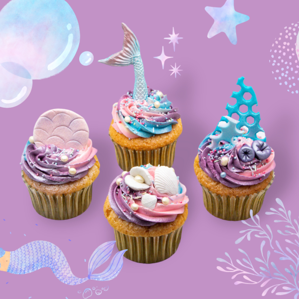 Mermaid Cupcakes 8/pc