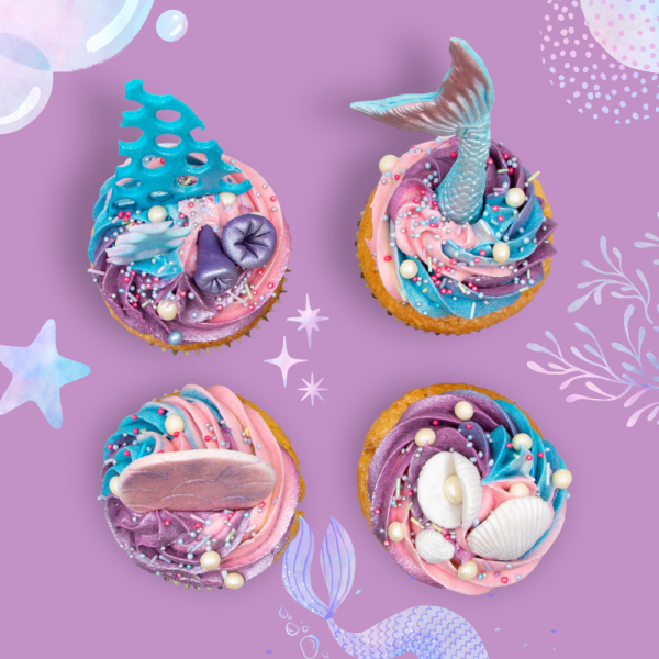 Mermaid Cupcakes 8/pc