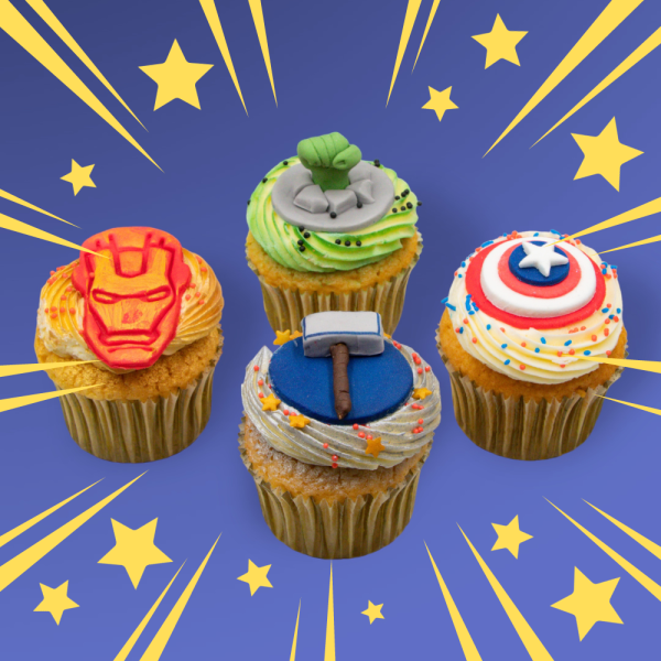 Superheroes Cupcakes 8/pc