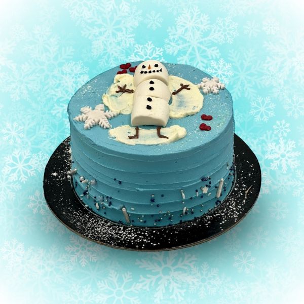 Happy Snowman Cake