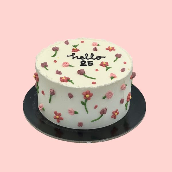 Flowery B-Cake