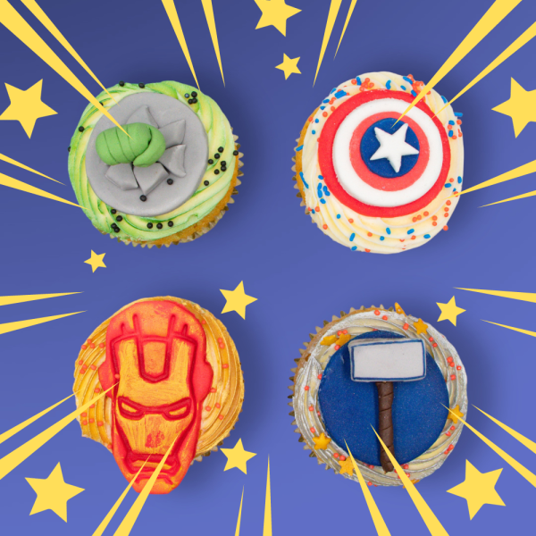 Superheroes Cupcakes 8/pc