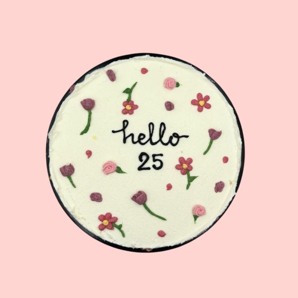 Flowery B-Cake