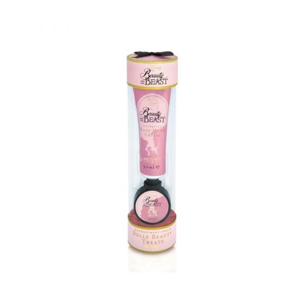 Disney Beauty & The Beast Set Rose Hand Cream and Lip Balm 