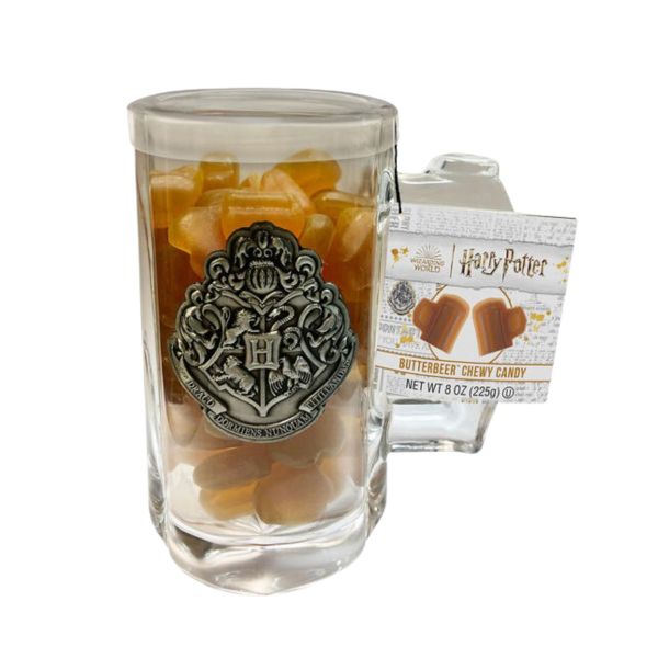 Harry Potter Butterbeer Glass with Butterbeer Chewy Candies
