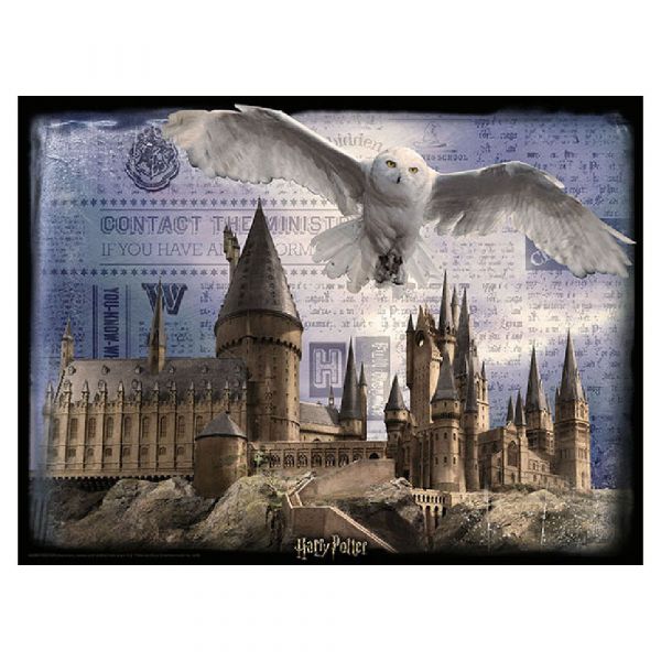 Hogwarts and Hedwig 500pc lenticular puzzle 