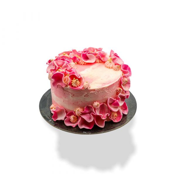 Pink Water Lilly Cake