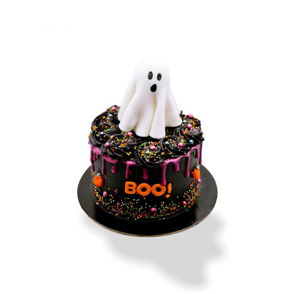 Ghostly Boo Cake