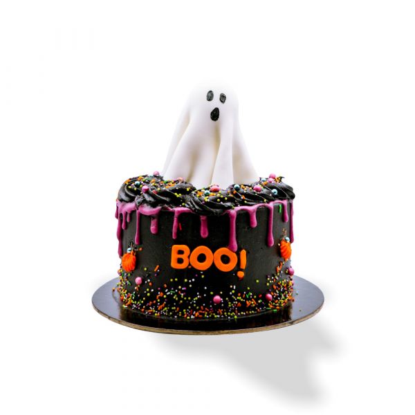 Ghostly Boo Cake