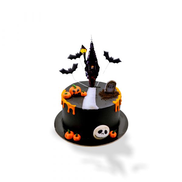 Halloween Town Cake