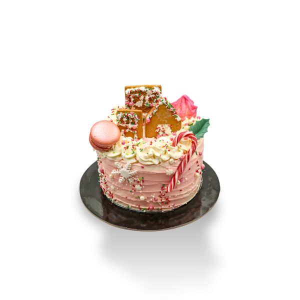 Pink Xmas Cake