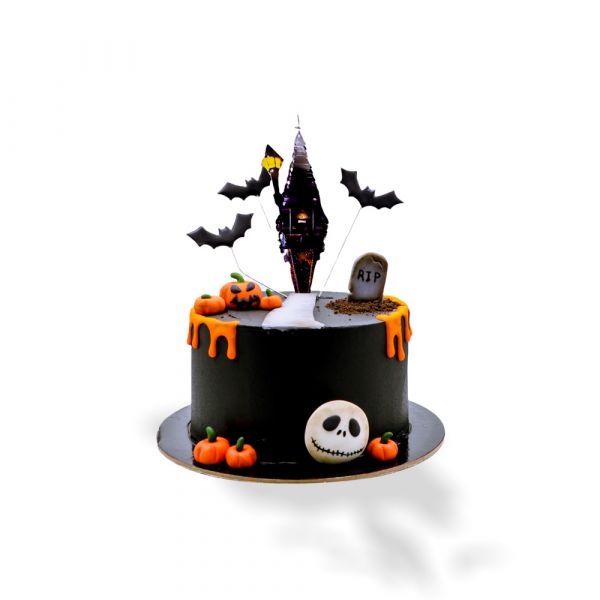 Halloween Town Cake