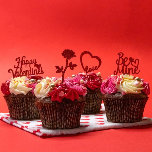 Happy Valentine's Cupcakes/ 4 τμχ